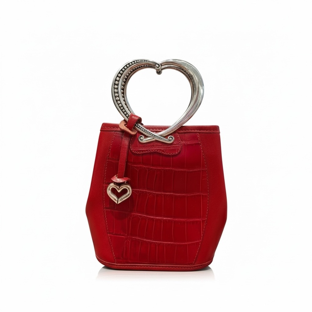 Brighton Red Mini Bag with Heart Handle